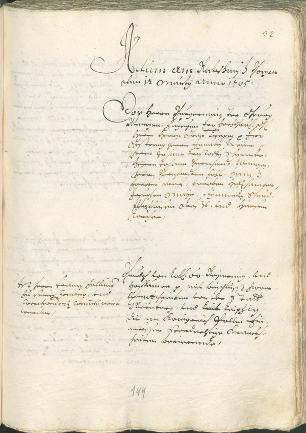 Civic Archives of Bozen-Bolzano - BOhisto Ratsprotokoll 1705/08 