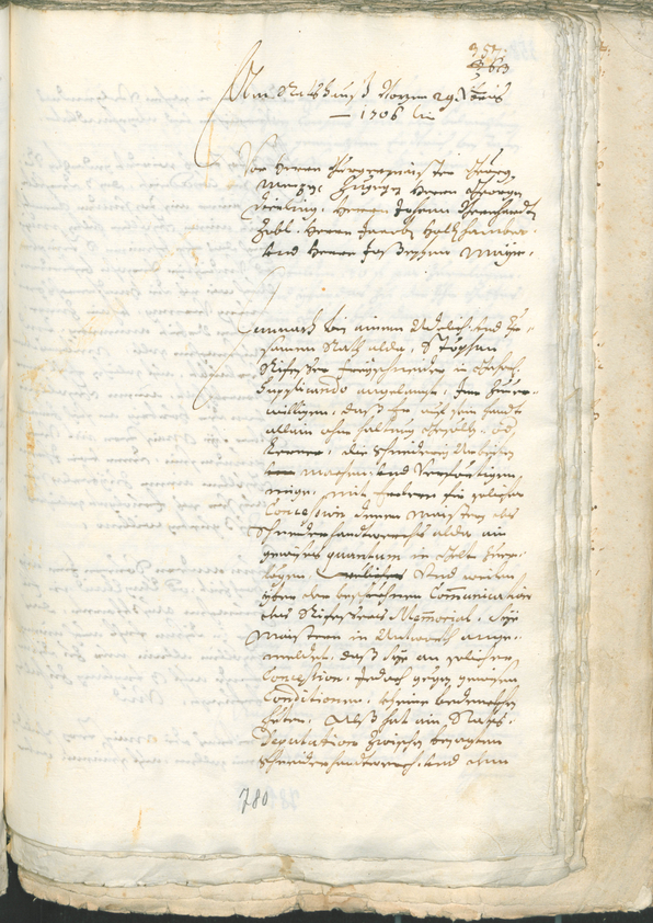 Civic Archives of Bozen-Bolzano - BOhisto Ratsprotokoll 1705/08 