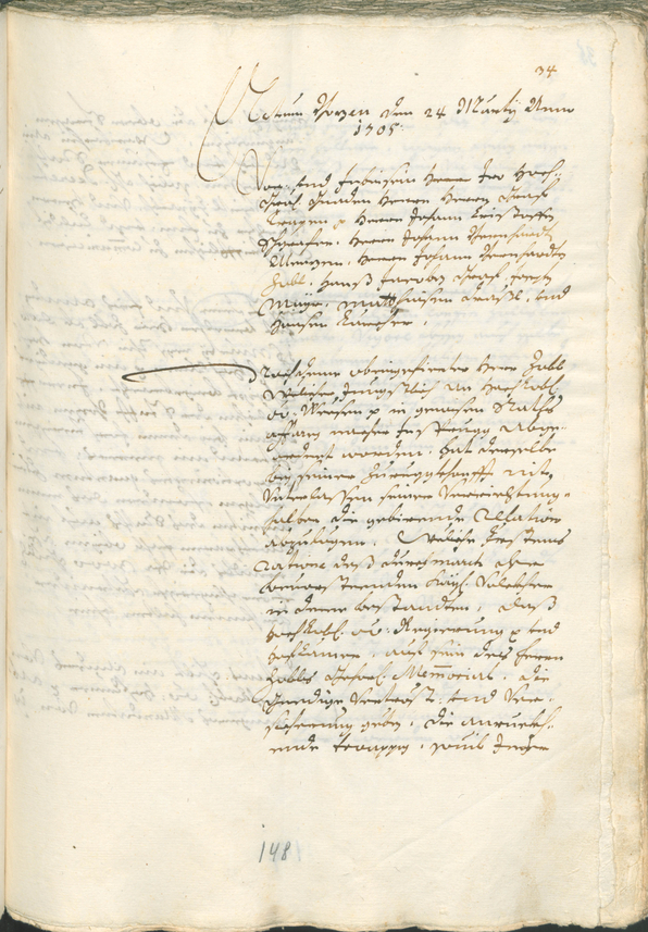 Archivio Storico della Città di Bolzano - BOhisto protocollo consiliare 1705/08 