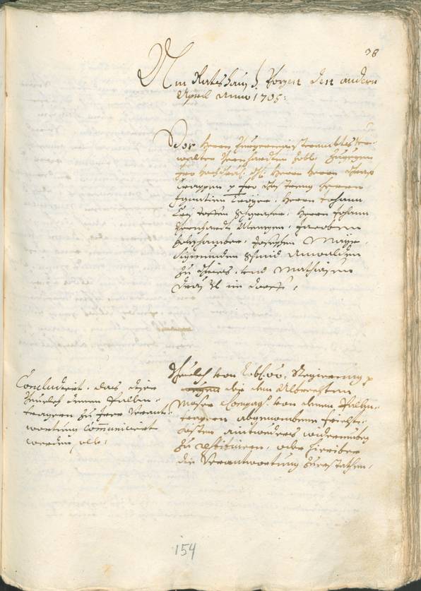 Civic Archives of Bozen-Bolzano - BOhisto Ratsprotokoll 1705/08 