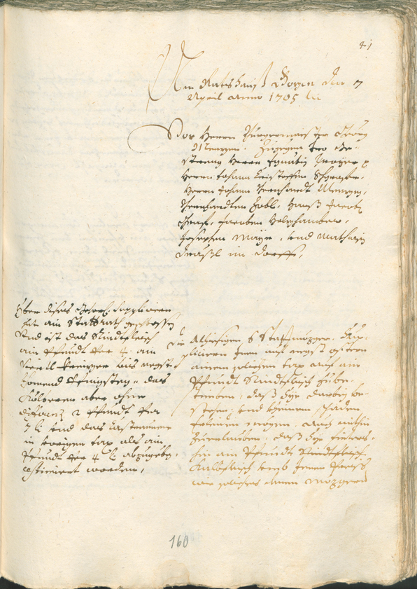 Civic Archives of Bozen-Bolzano - BOhisto Ratsprotokoll 1705/08 