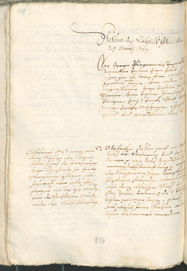 Civic Archives of Bozen-Bolzano - BOhisto Ratsprotokoll 1705/08 