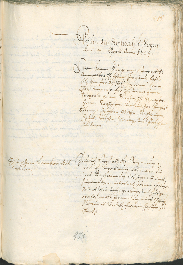 Civic Archives of Bozen-Bolzano - BOhisto Ratsprotokoll 1705/08 