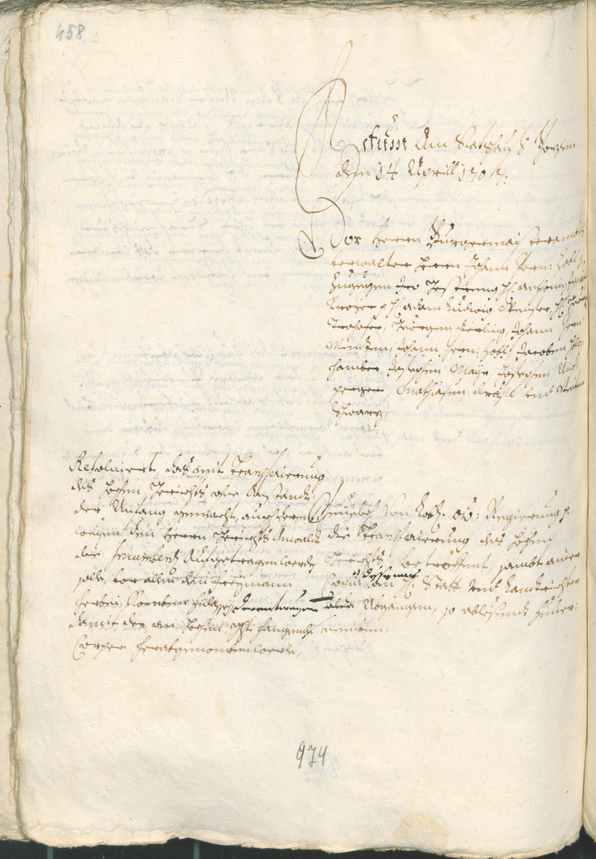 Archivio Storico della Città di Bolzano - BOhisto protocollo consiliare 1705/08 