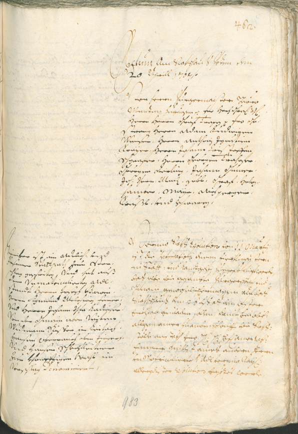 Civic Archives of Bozen-Bolzano - BOhisto Ratsprotokoll 1705/08 