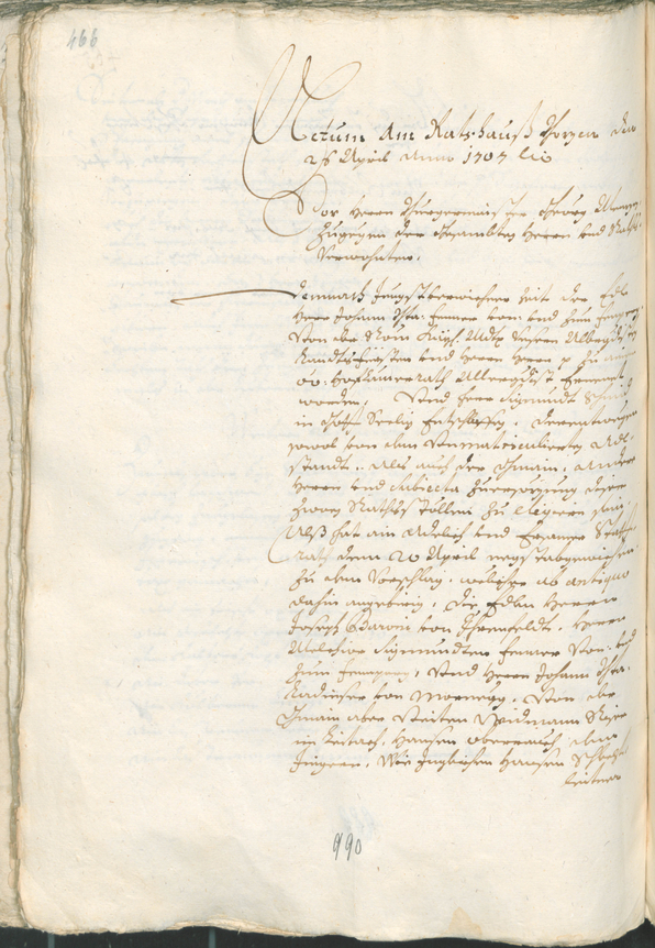 Civic Archives of Bozen-Bolzano - BOhisto Ratsprotokoll 1705/08 