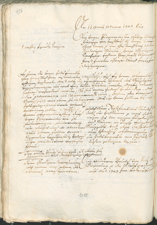 Archivio Storico della Città di Bolzano - BOhisto protocollo consiliare 1705/08 