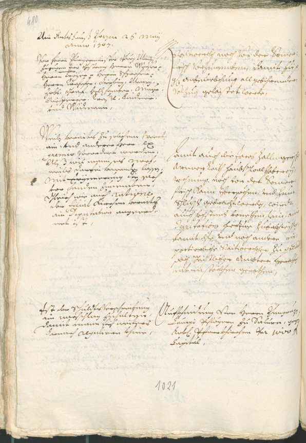 Civic Archives of Bozen-Bolzano - BOhisto Ratsprotokoll 1705/08 