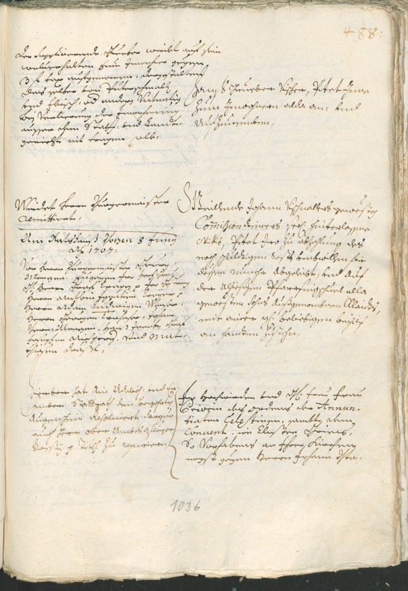 Civic Archives of Bozen-Bolzano - BOhisto Ratsprotokoll 1705/08 