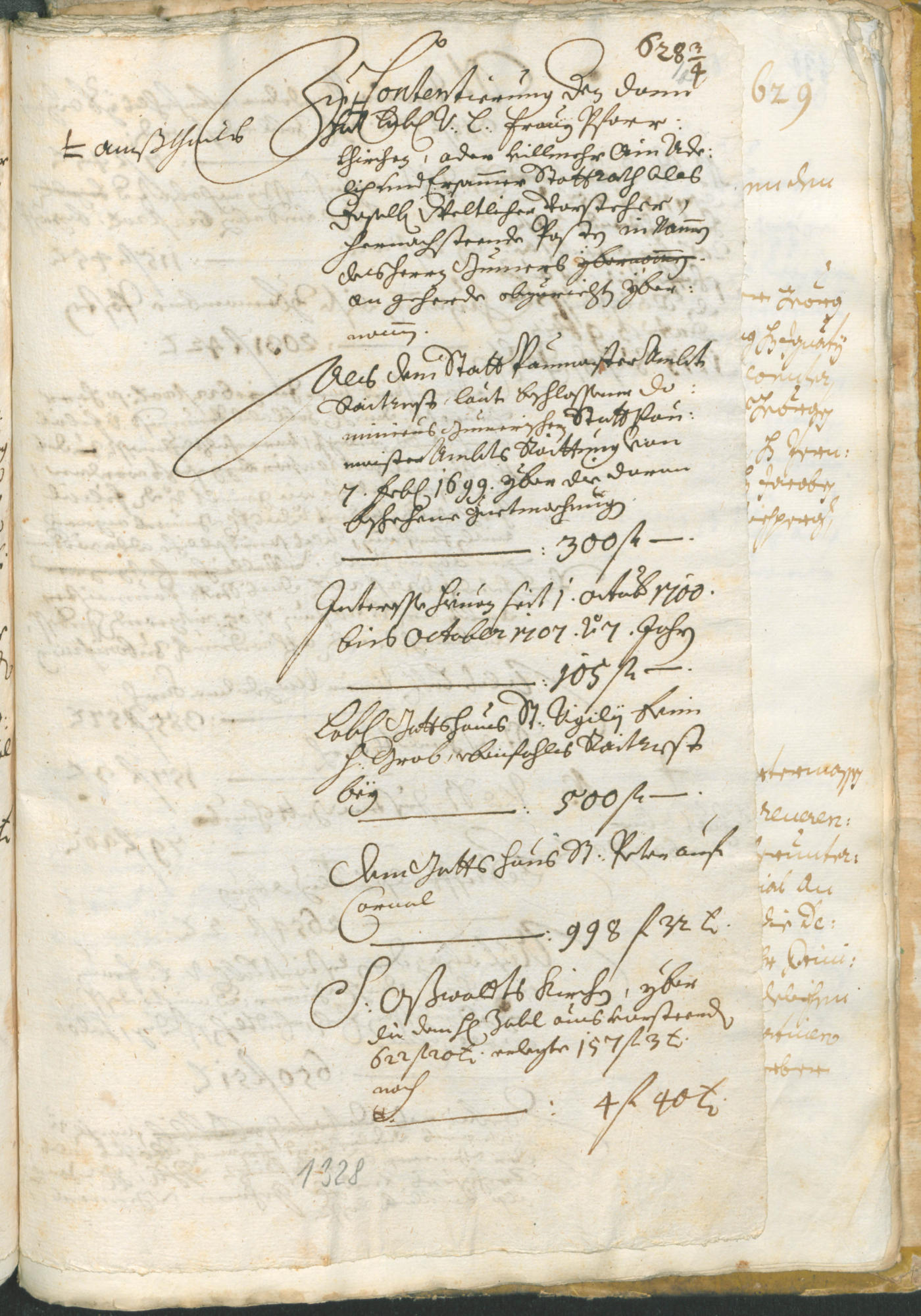 Stadtarchiv Bozen - BOhisto Ratsprotokoll 1705/08 