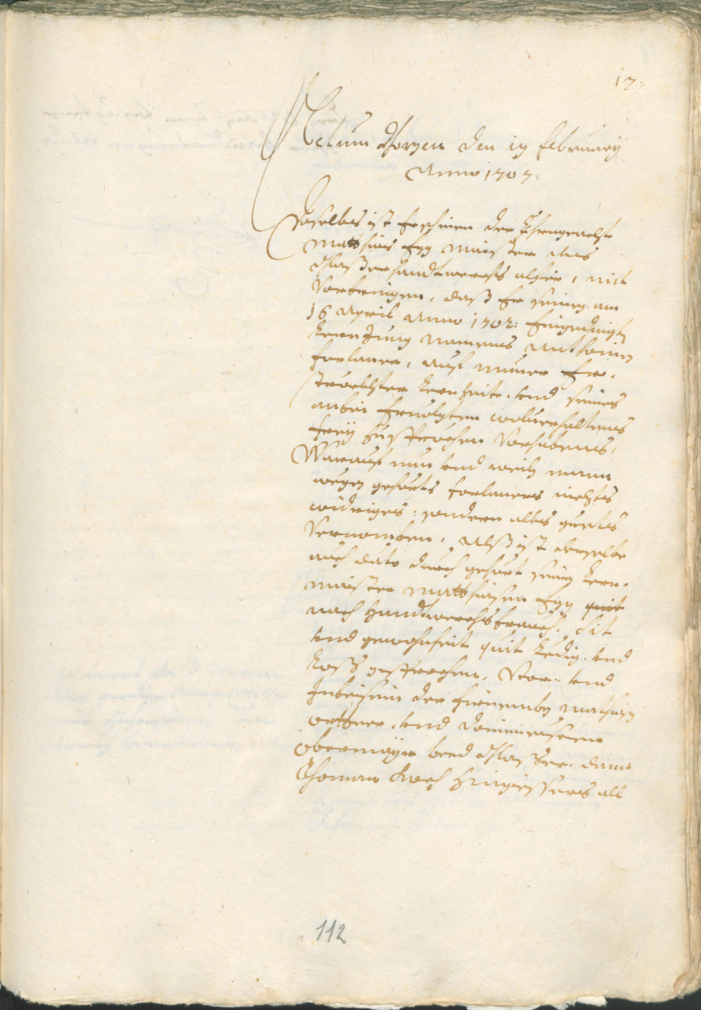 Civic Archives of Bozen-Bolzano - BOhisto Ratsprotokoll 1705/08 