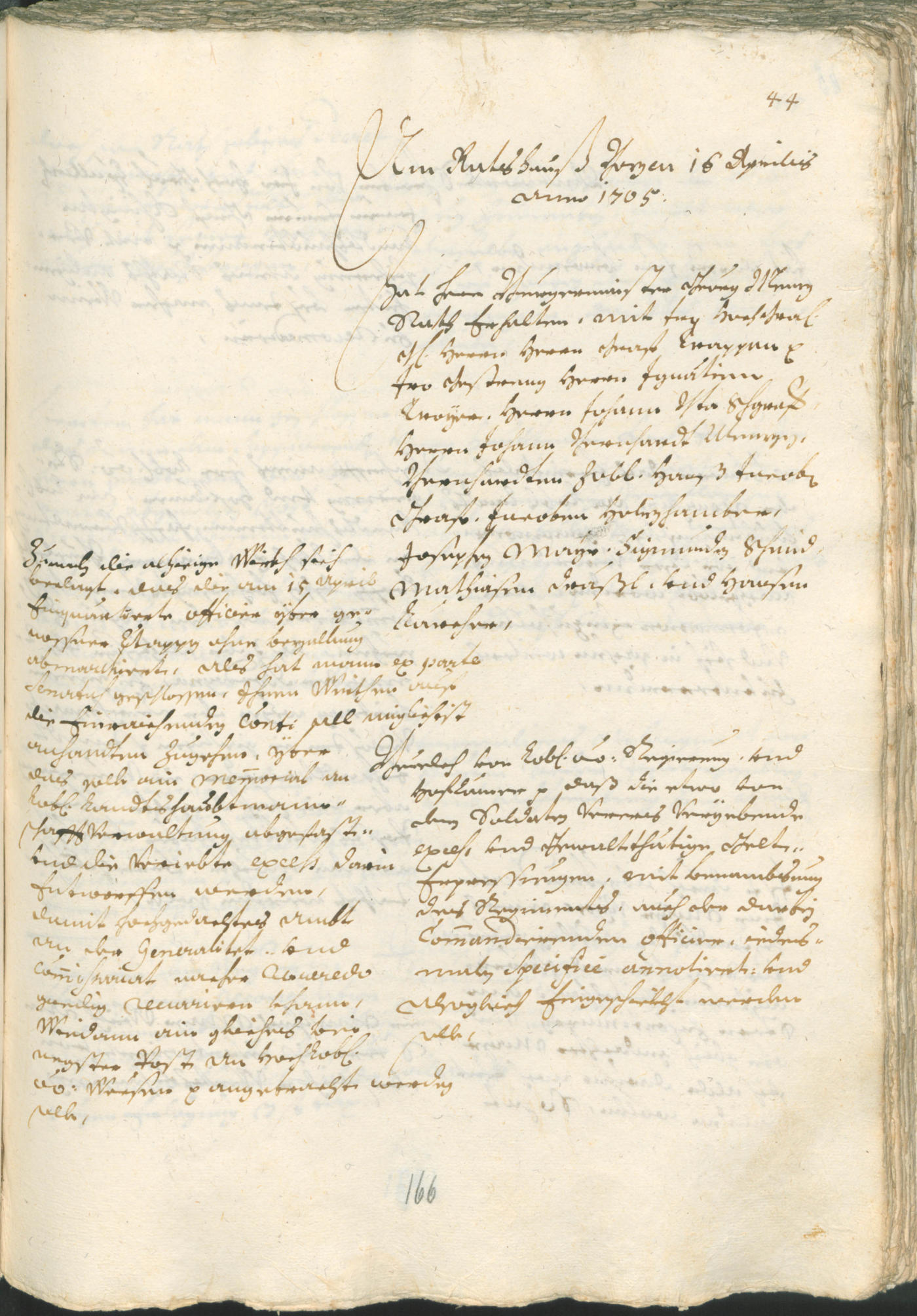 Civic Archives of Bozen-Bolzano - BOhisto Ratsprotokoll 1705/08 