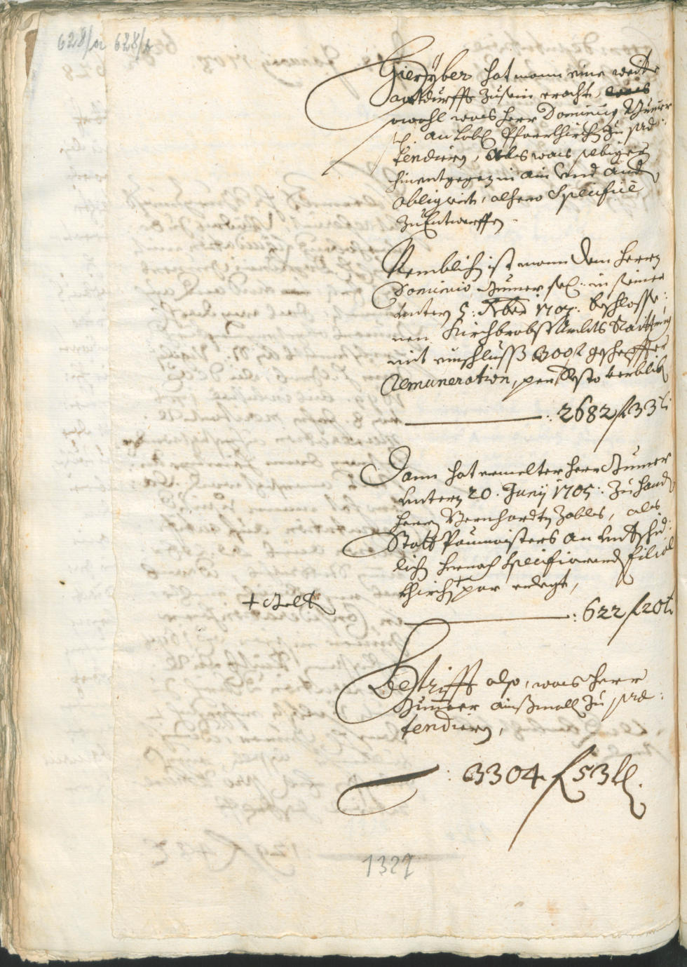 Stadtarchiv Bozen - BOhisto Ratsprotokoll 1705/08 