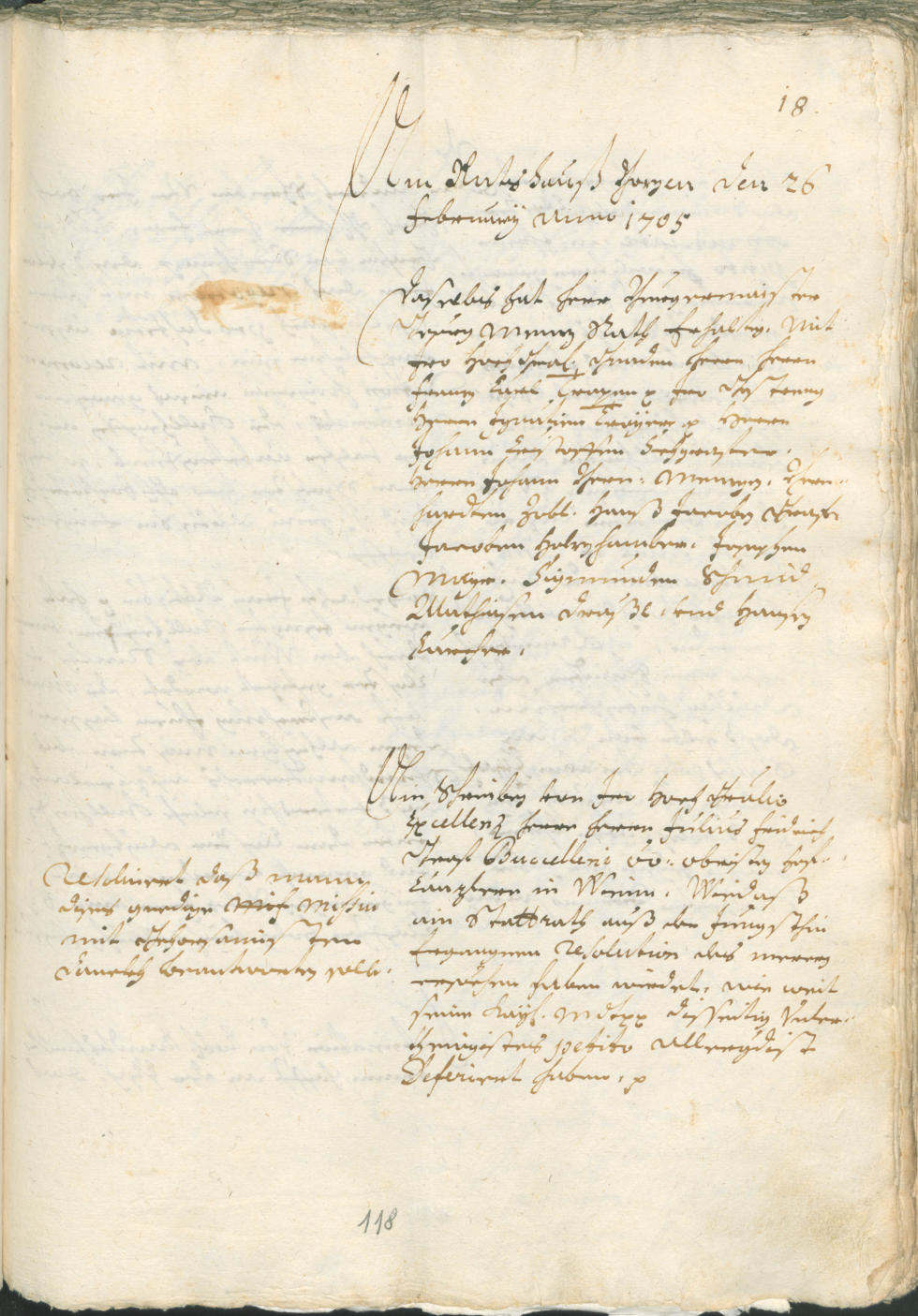 Civic Archives of Bozen-Bolzano - BOhisto Ratsprotokoll 1705/08 