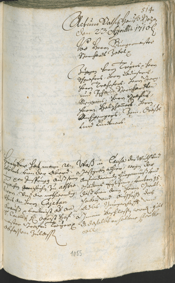 Civic Archives of Bozen-Bolzano - BOhisto Ratsprotokoll 1708/11 