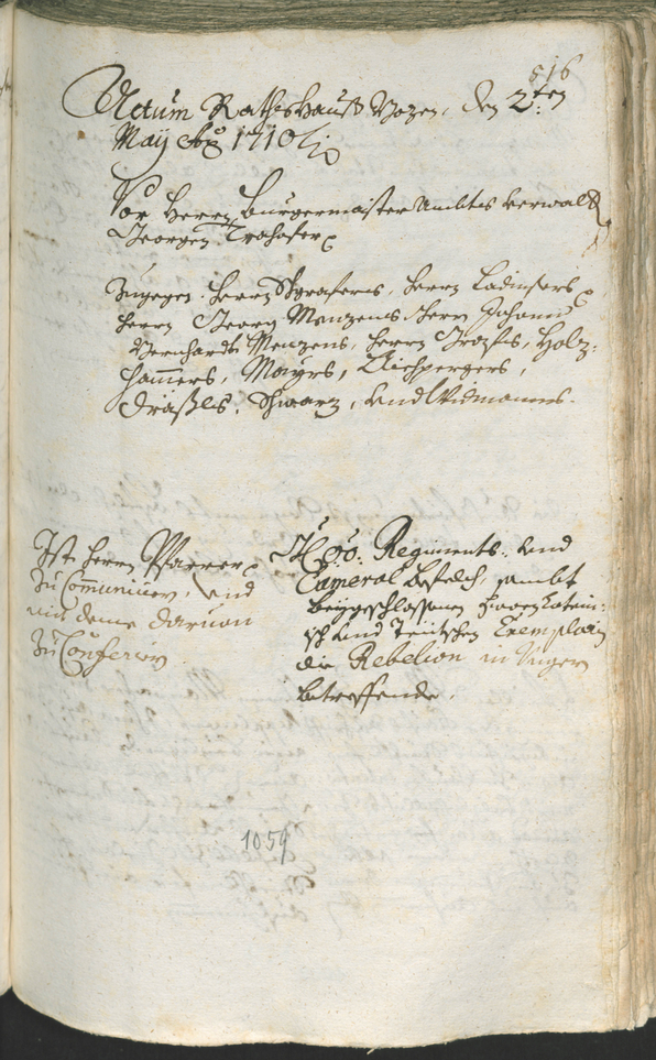 Civic Archives of Bozen-Bolzano - BOhisto Ratsprotokoll 1708/11 