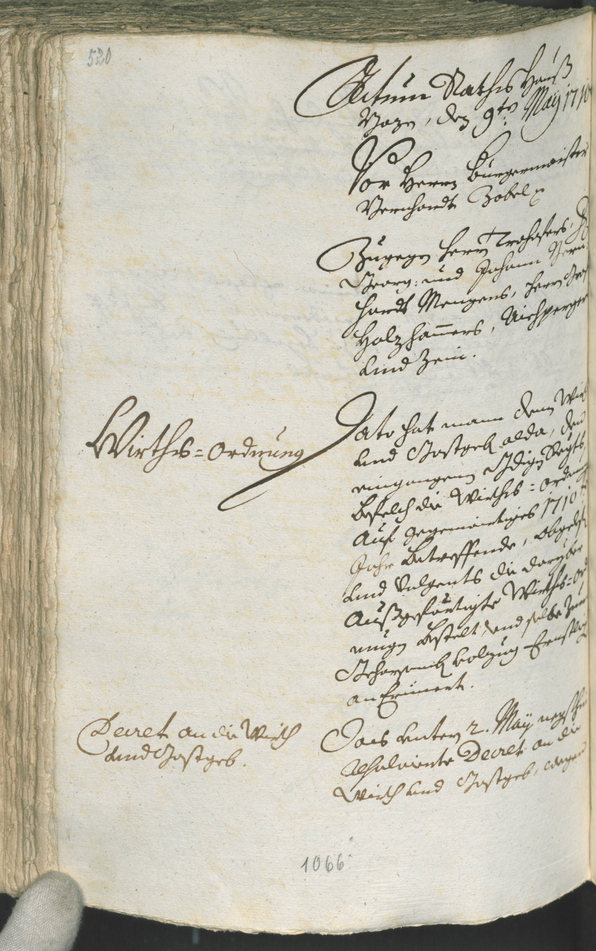 Civic Archives of Bozen-Bolzano - BOhisto Ratsprotokoll 1708/11 