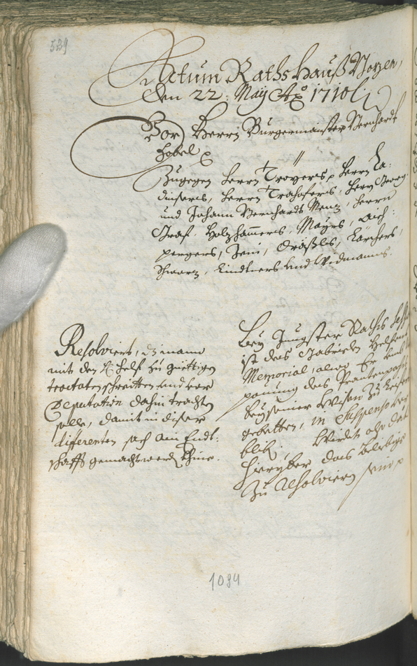 Archivio Storico della Città di Bolzano - BOhisto protocollo consiliare 1708/11 