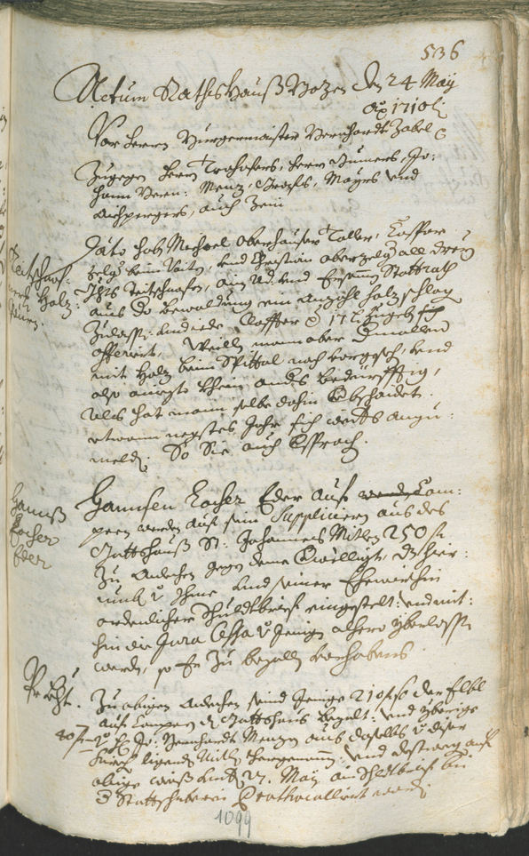 Civic Archives of Bozen-Bolzano - BOhisto Ratsprotokoll 1708/11 