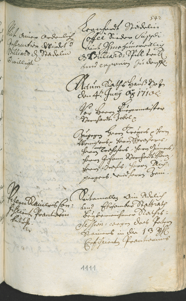 Civic Archives of Bozen-Bolzano - BOhisto Ratsprotokoll 1708/11 