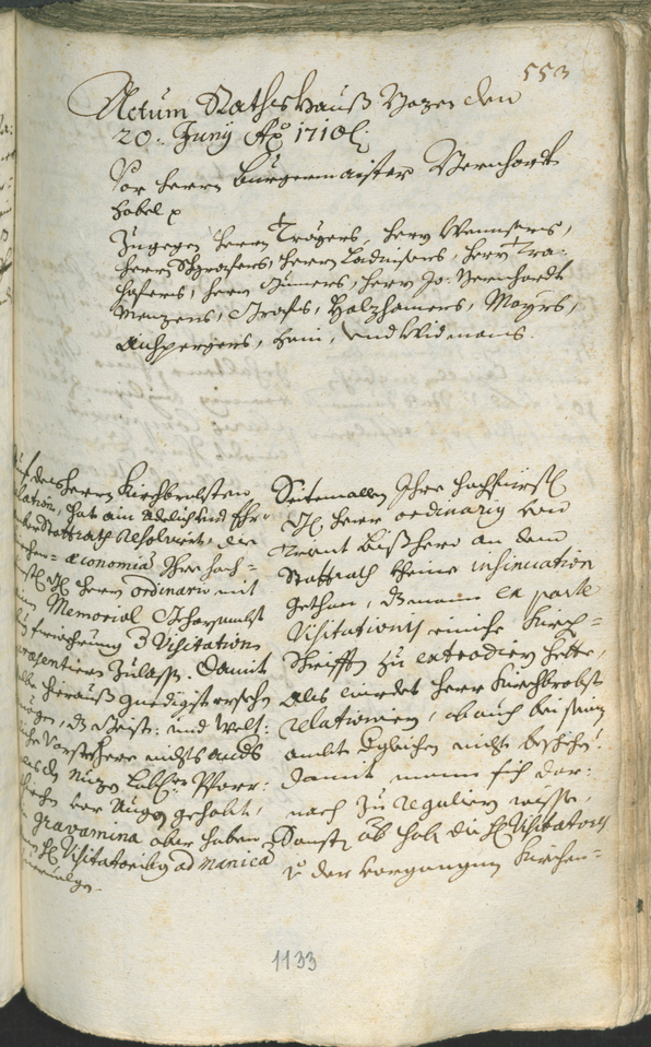 Archivio Storico della Città di Bolzano - BOhisto protocollo consiliare 1708/11 