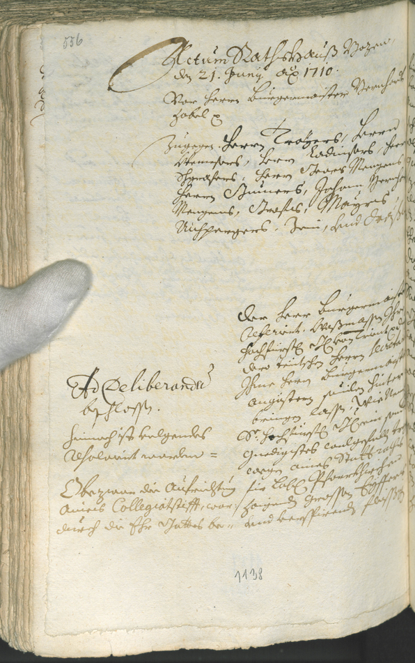 Archivio Storico della Città di Bolzano - BOhisto protocollo consiliare 1708/11 