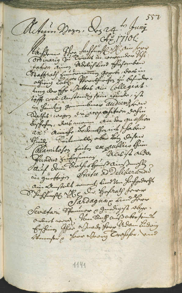 Civic Archives of Bozen-Bolzano - BOhisto Ratsprotokoll 1708/11 