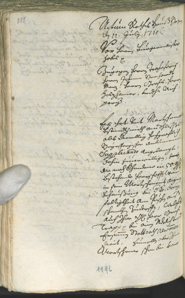 Civic Archives of Bozen-Bolzano - BOhisto Ratsprotokoll 1708/11 