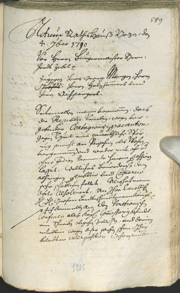 Civic Archives of Bozen-Bolzano - BOhisto Ratsprotokoll 1708/11 