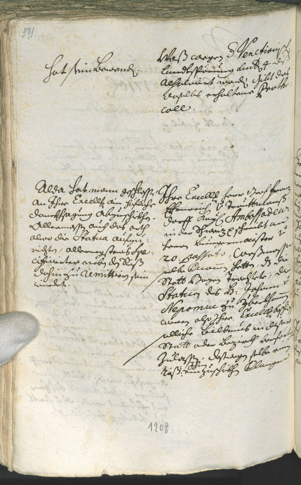 Civic Archives of Bozen-Bolzano - BOhisto Ratsprotokoll 1708/11 