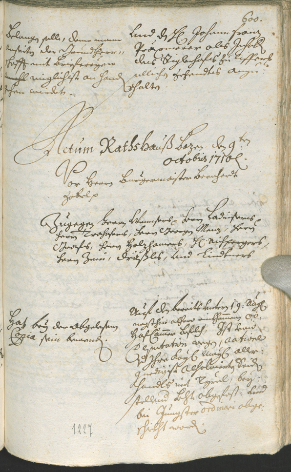 Civic Archives of Bozen-Bolzano - BOhisto Ratsprotokoll 1708/11 