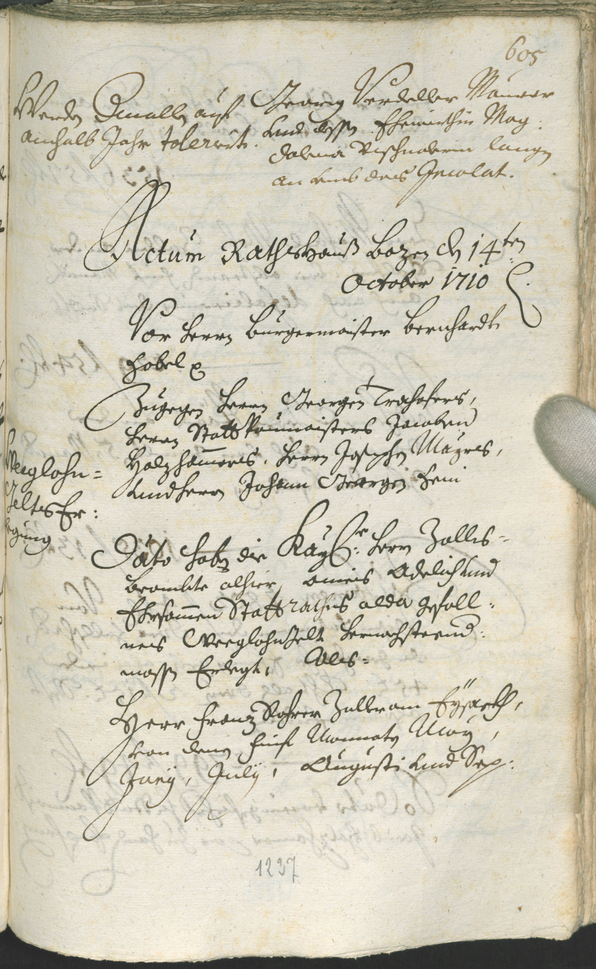 Civic Archives of Bozen-Bolzano - BOhisto Ratsprotokoll 1708/11 