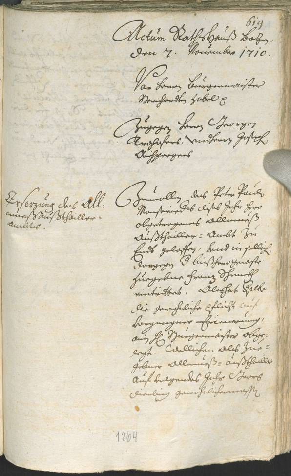 Archivio Storico della Città di Bolzano - BOhisto protocollo consiliare 1708/11 