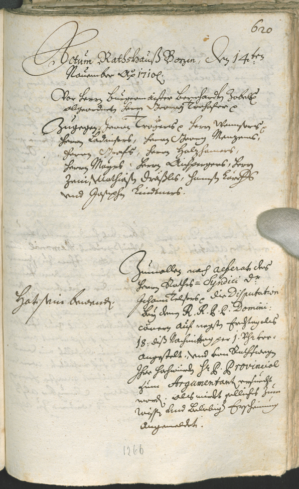 Civic Archives of Bozen-Bolzano - BOhisto Ratsprotokoll 1708/11 