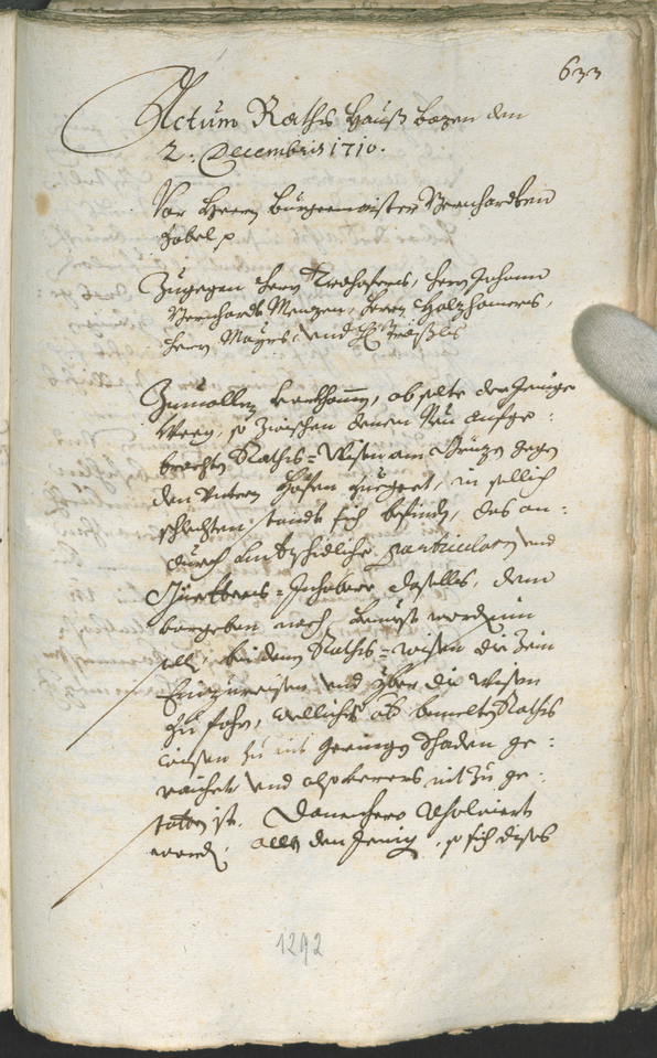 Civic Archives of Bozen-Bolzano - BOhisto Ratsprotokoll 1708/11 