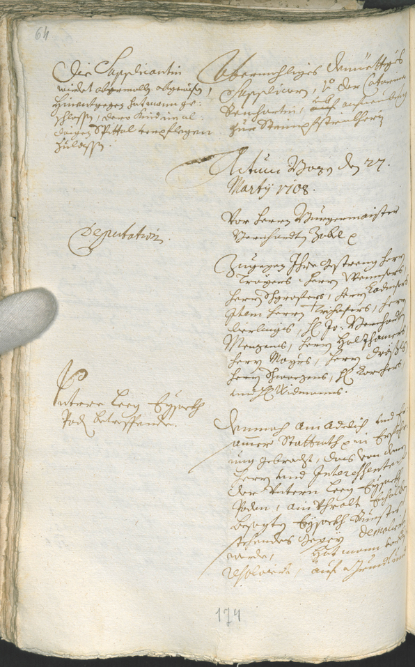 Civic Archives of Bozen-Bolzano - BOhisto Ratsprotokoll 1708/11 