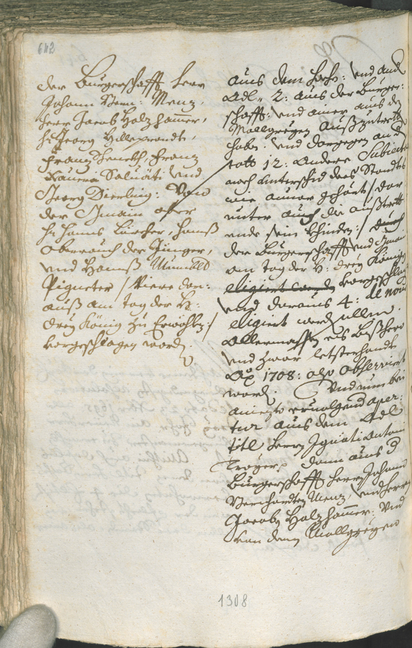 Civic Archives of Bozen-Bolzano - BOhisto Ratsprotokoll 1708/11 