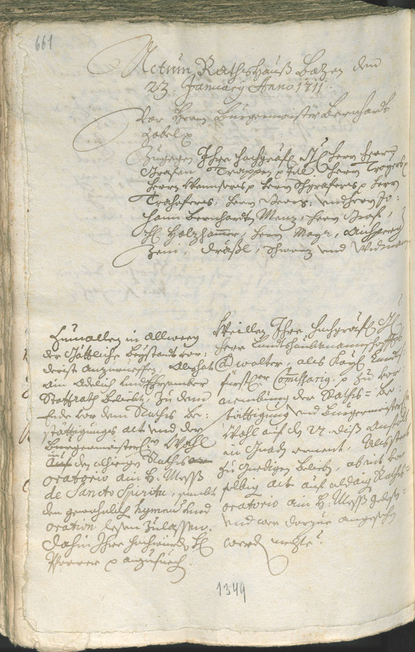 Civic Archives of Bozen-Bolzano - BOhisto Ratsprotokoll 1708/11 