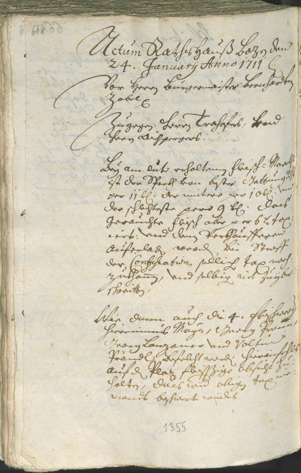 Civic Archives of Bozen-Bolzano - BOhisto Ratsprotokoll 1708/11 