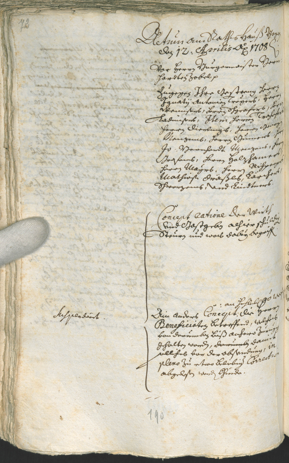 Archivio Storico della Città di Bolzano - BOhisto protocollo consiliare 1708/11 