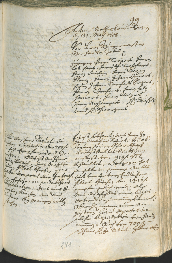 Civic Archives of Bozen-Bolzano - BOhisto Ratsprotokoll 1708/11 