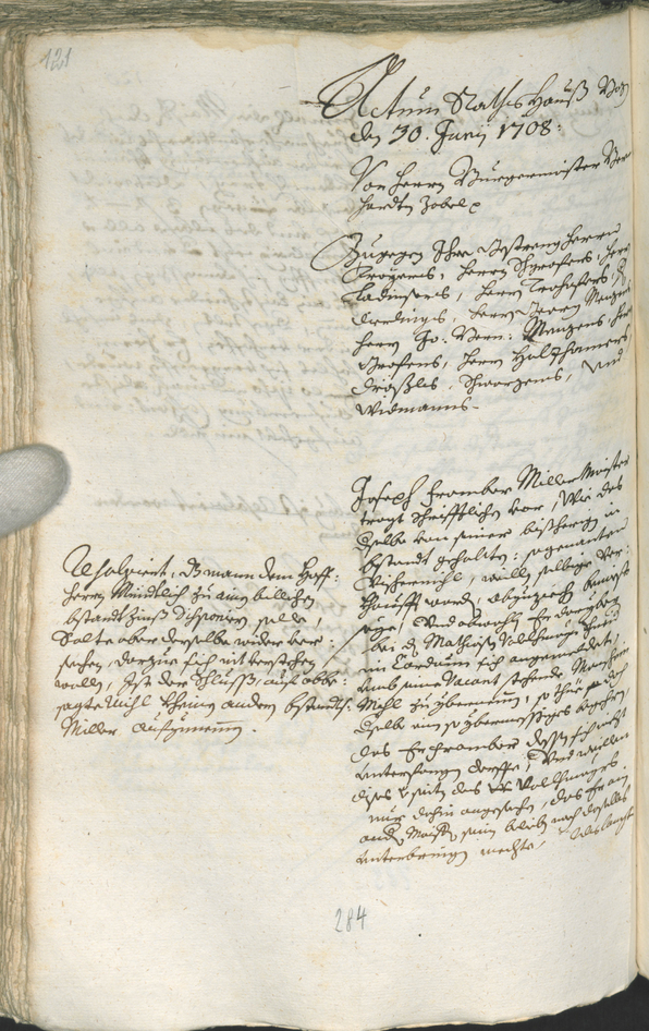 Civic Archives of Bozen-Bolzano - BOhisto Ratsprotokoll 1708/11 