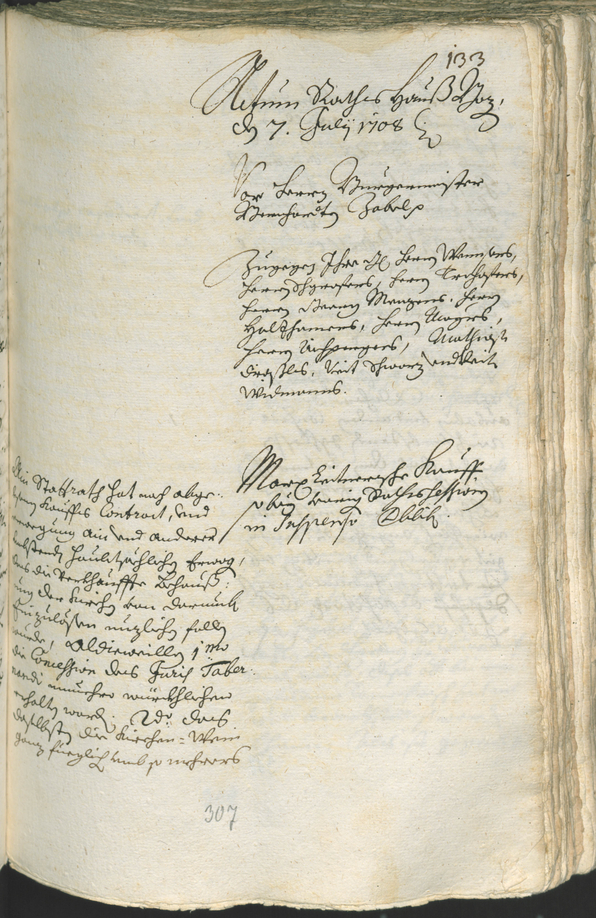 Civic Archives of Bozen-Bolzano - BOhisto Ratsprotokoll 1708/11 