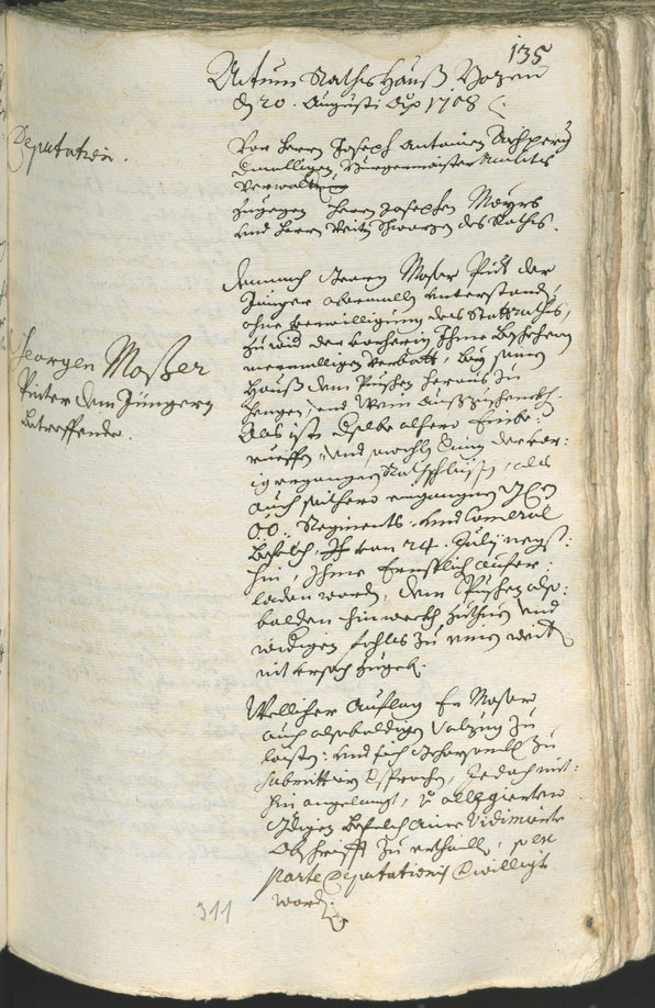 Civic Archives of Bozen-Bolzano - BOhisto Ratsprotokoll 1708/11 