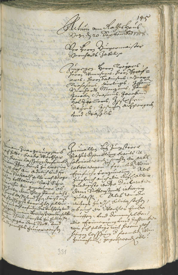 Civic Archives of Bozen-Bolzano - BOhisto Ratsprotokoll 1708/11 