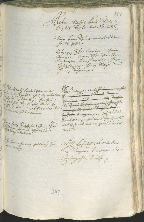 Civic Archives of Bozen-Bolzano - BOhisto Ratsprotokoll 1708/11 