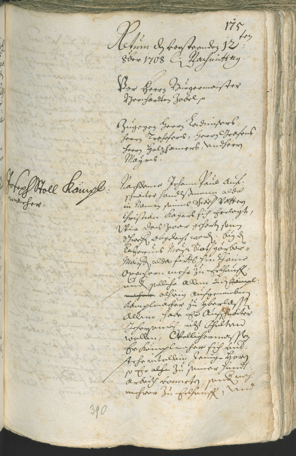 Civic Archives of Bozen-Bolzano - BOhisto Ratsprotokoll 1708/11 