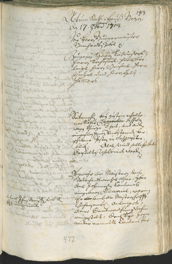 Archivio Storico della Città di Bolzano - BOhisto protocollo consiliare 1708/11 