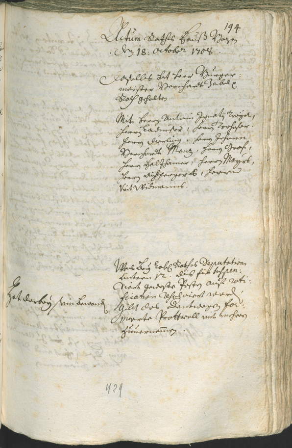 Civic Archives of Bozen-Bolzano - BOhisto Ratsprotokoll 1708/11 