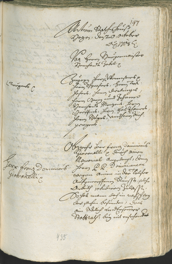 Archivio Storico della Città di Bolzano - BOhisto protocollo consiliare 1708/11 